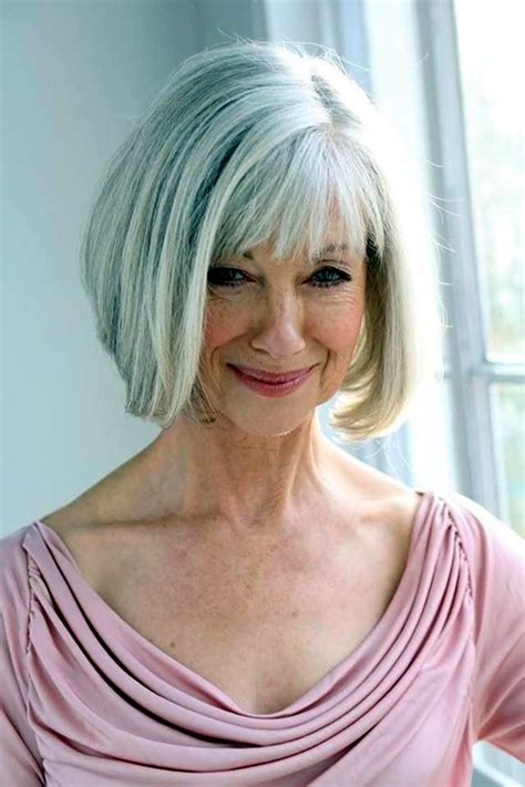 white hairstyles for older women.